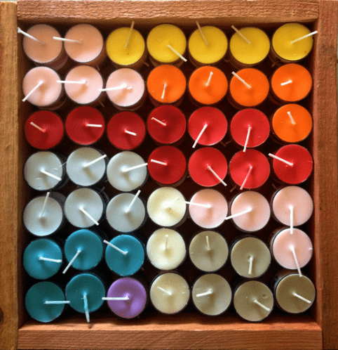 soy wax tea light candles sample pack