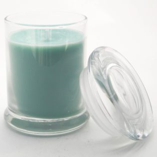 clean cotton 8oz glass jar candle