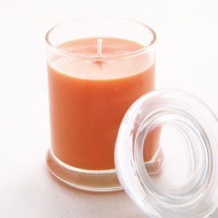 mango papaya 8oz glass jar candle